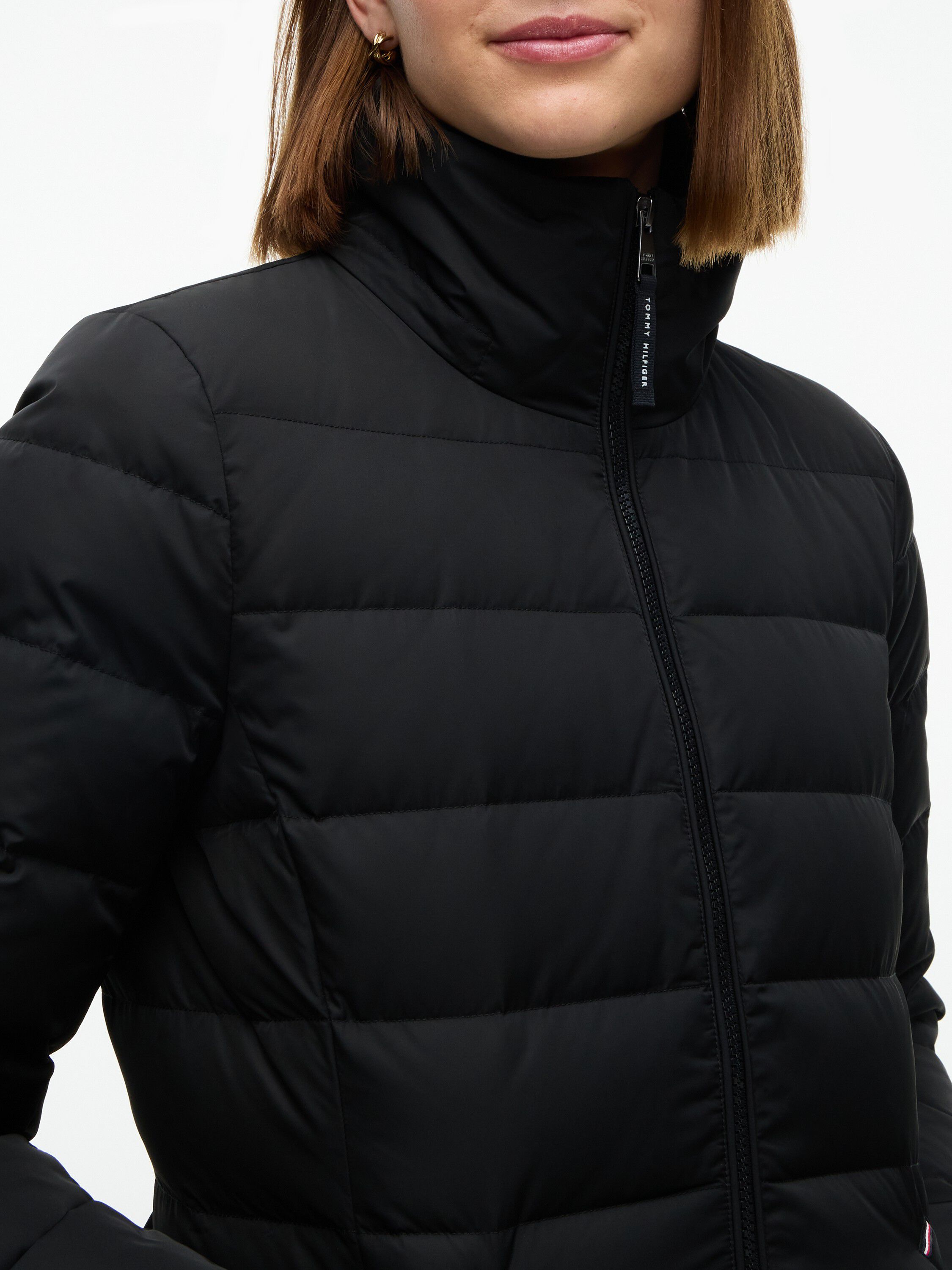 Slim Down Hooded Longline Coat