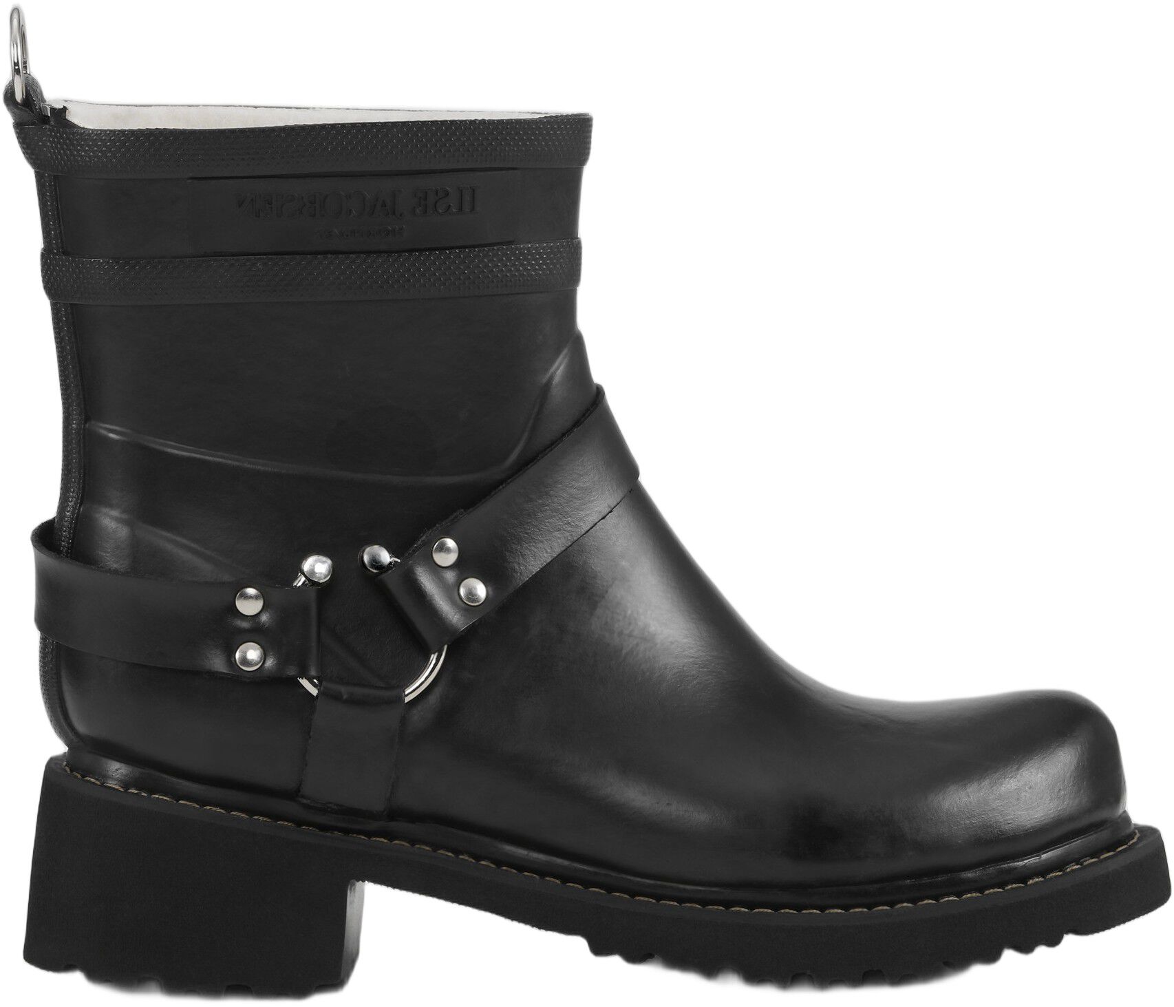 Short Biker Rubber Boots