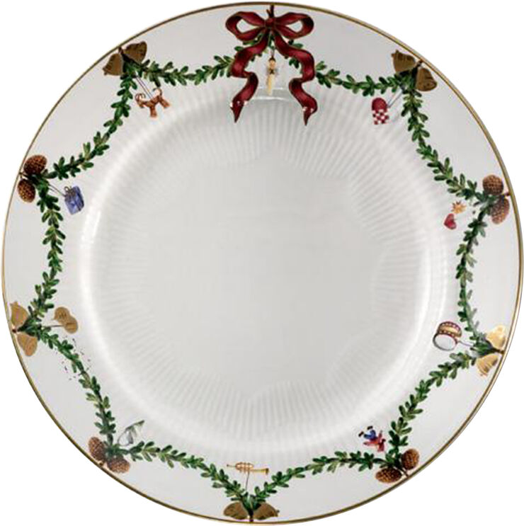 Stjerne Riflet Jul 27 cm. tallerken