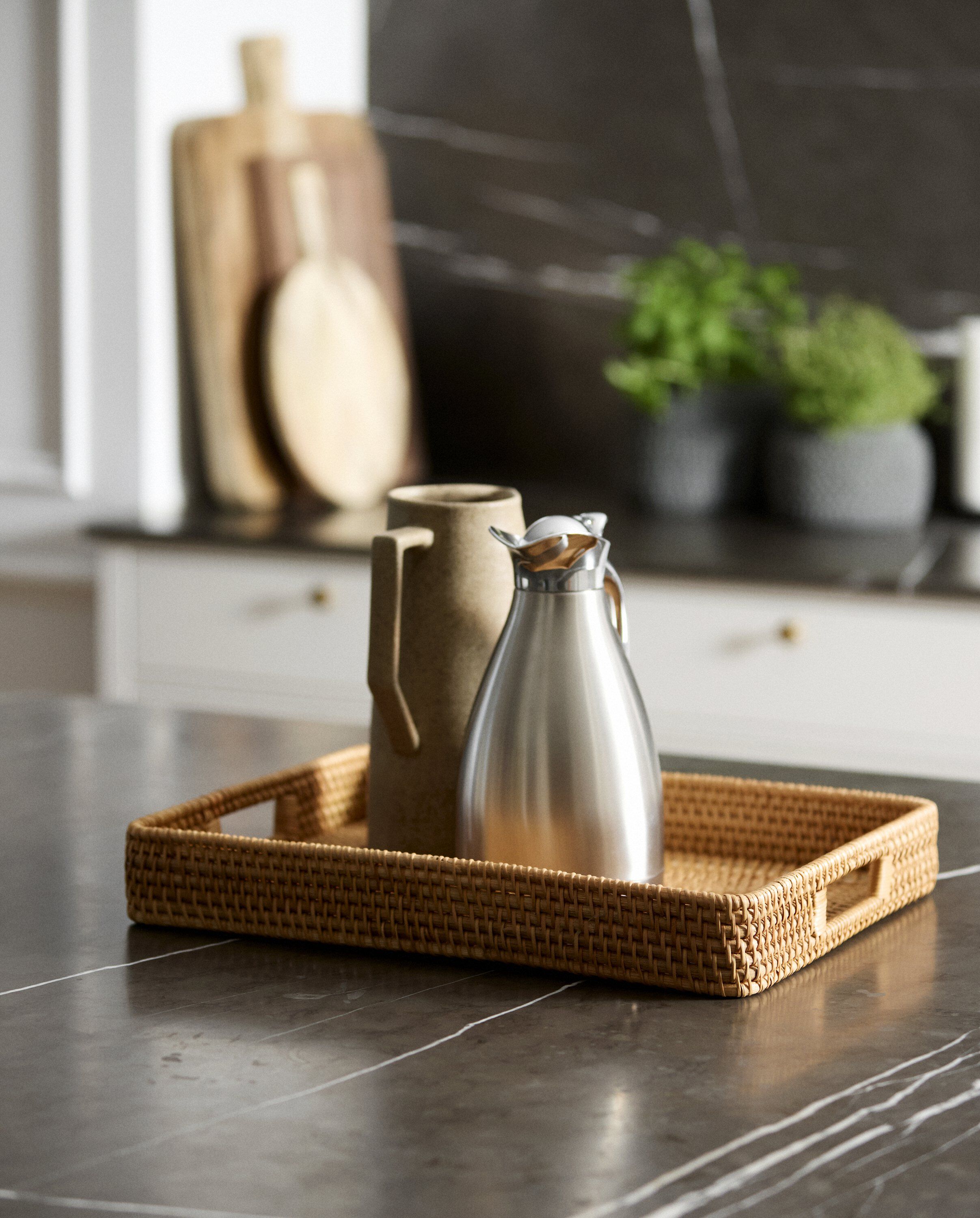 FIGUS rattan serving tray - nature