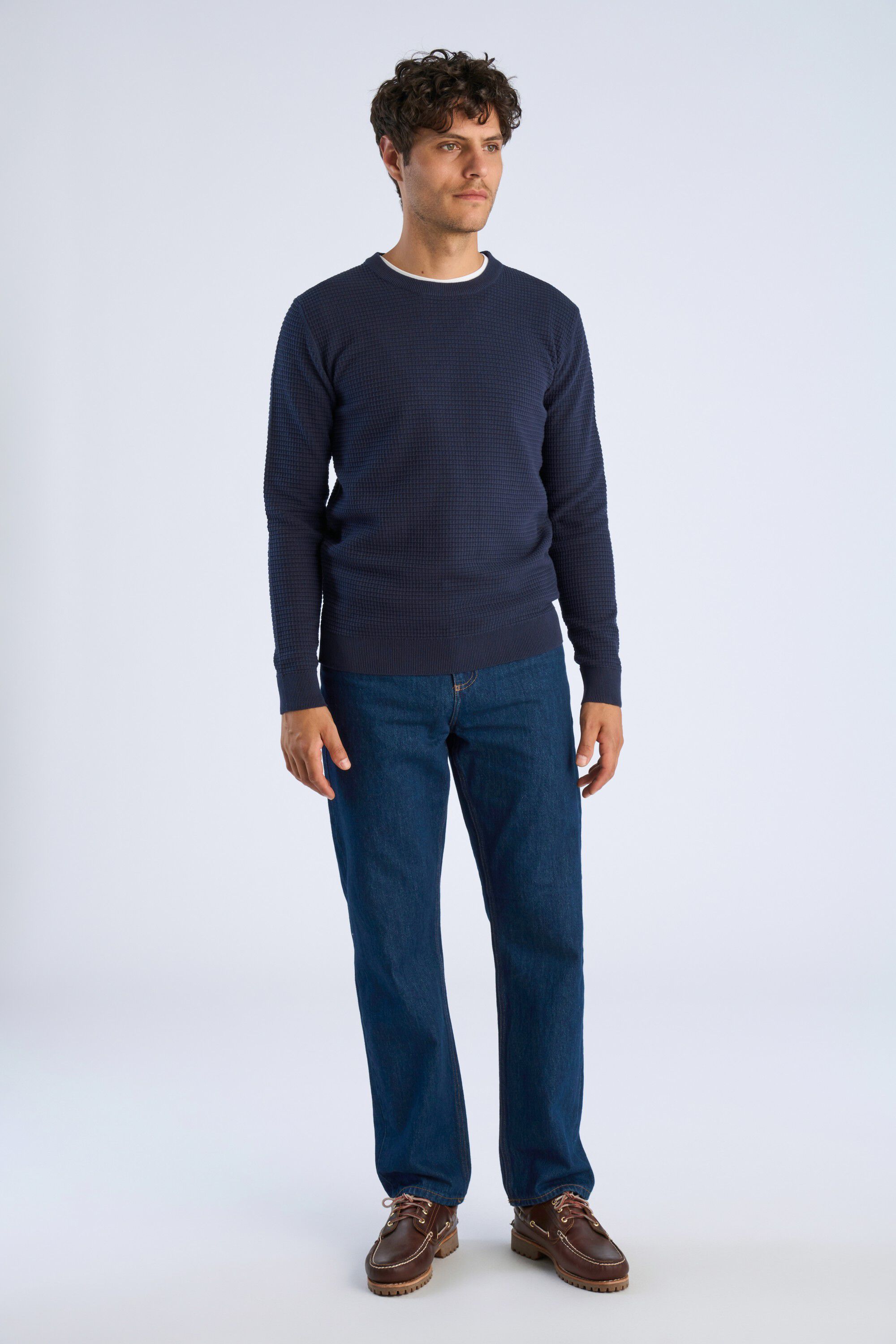 Structure o-neck knit L/S