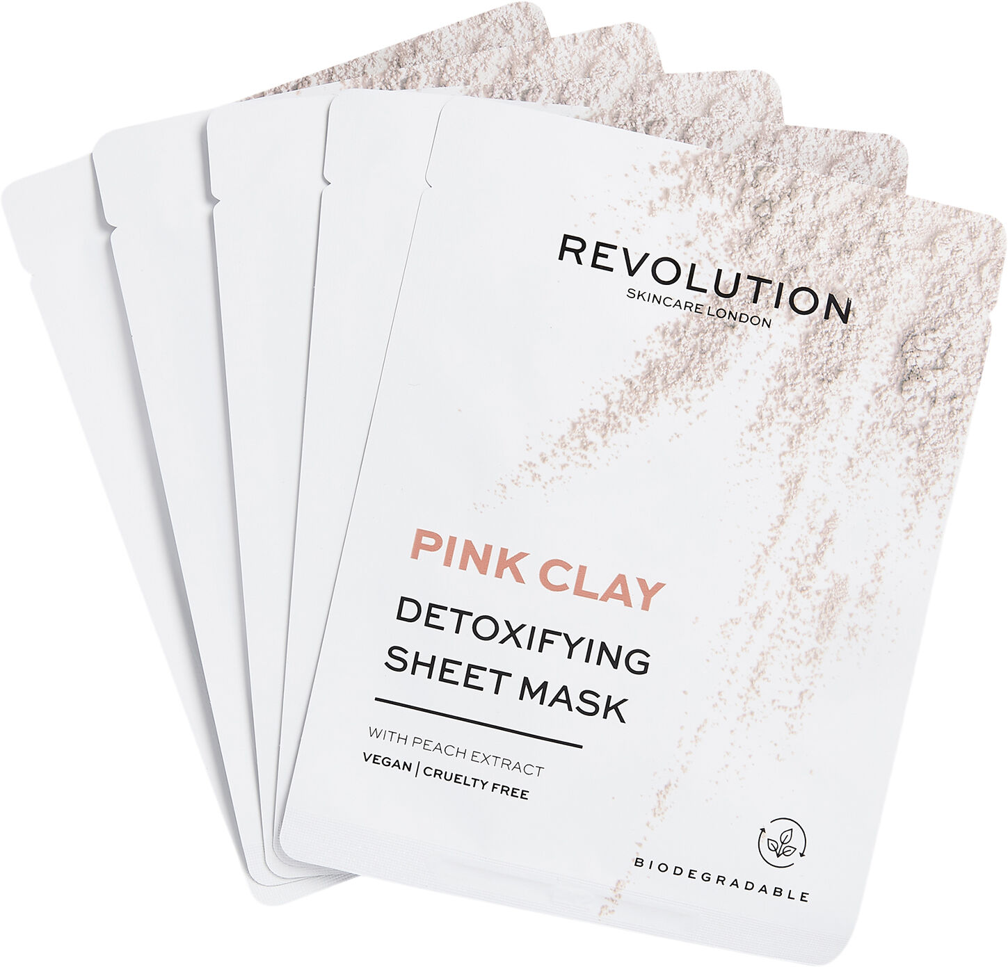 Revolution Skincare Biodegradable Detoxifying Pink Clay Shee