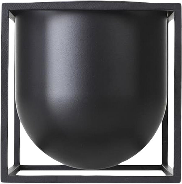 Kubus Flowerpot 14, Black