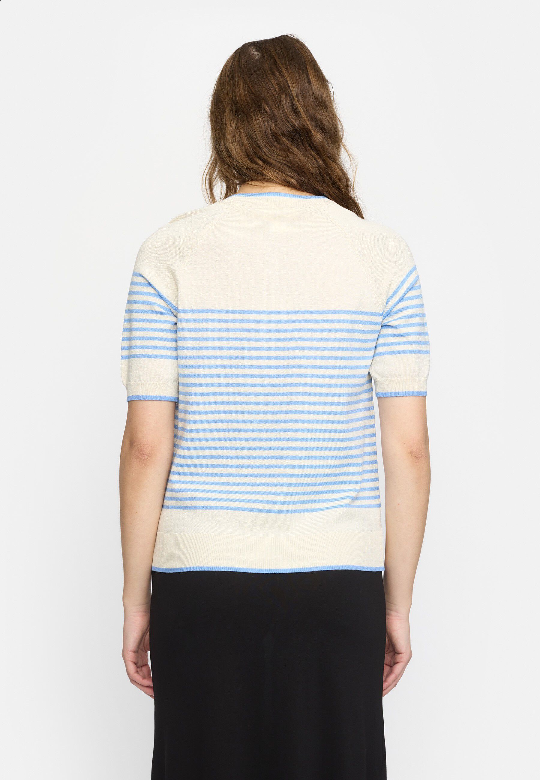 SRMarla SS O-neck Stripe Knit