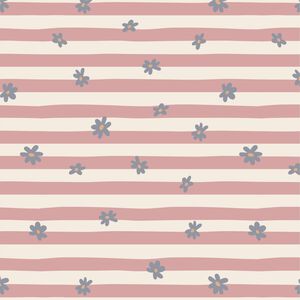 Serviet 16,5x16,5 cm bl&aring; blomster og lyser&oslash;de