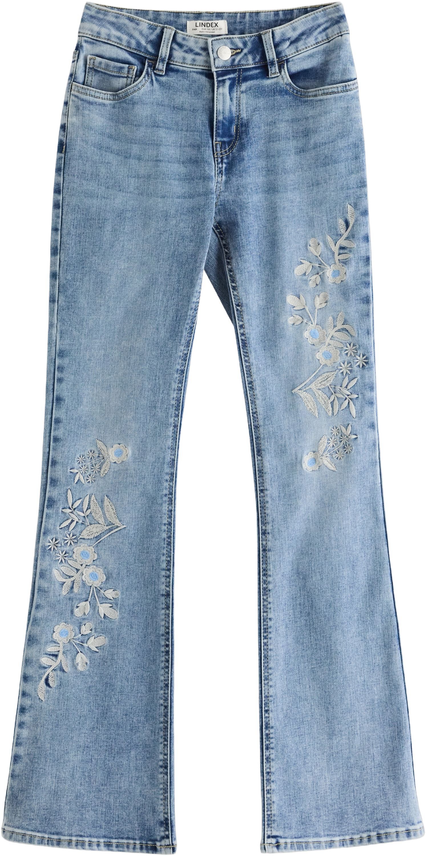 Trousers denim Freja embroider