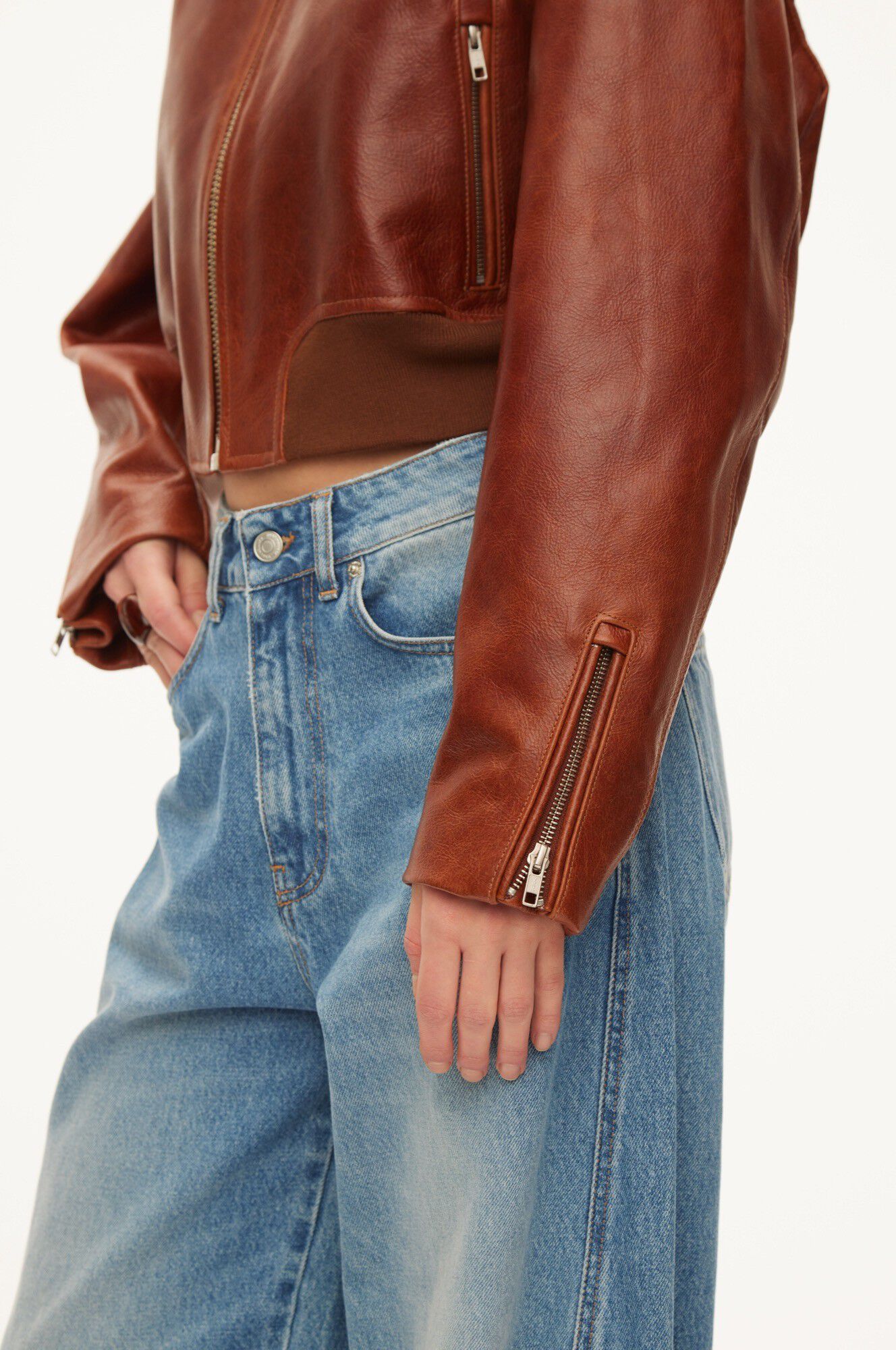Marilyn Leather bomber