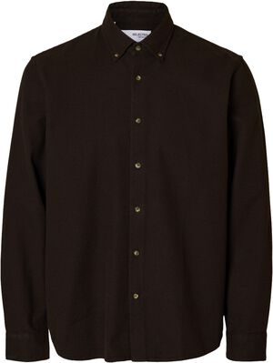 SLHREGNOAH MIX BDWN LS SHIRT CAMP