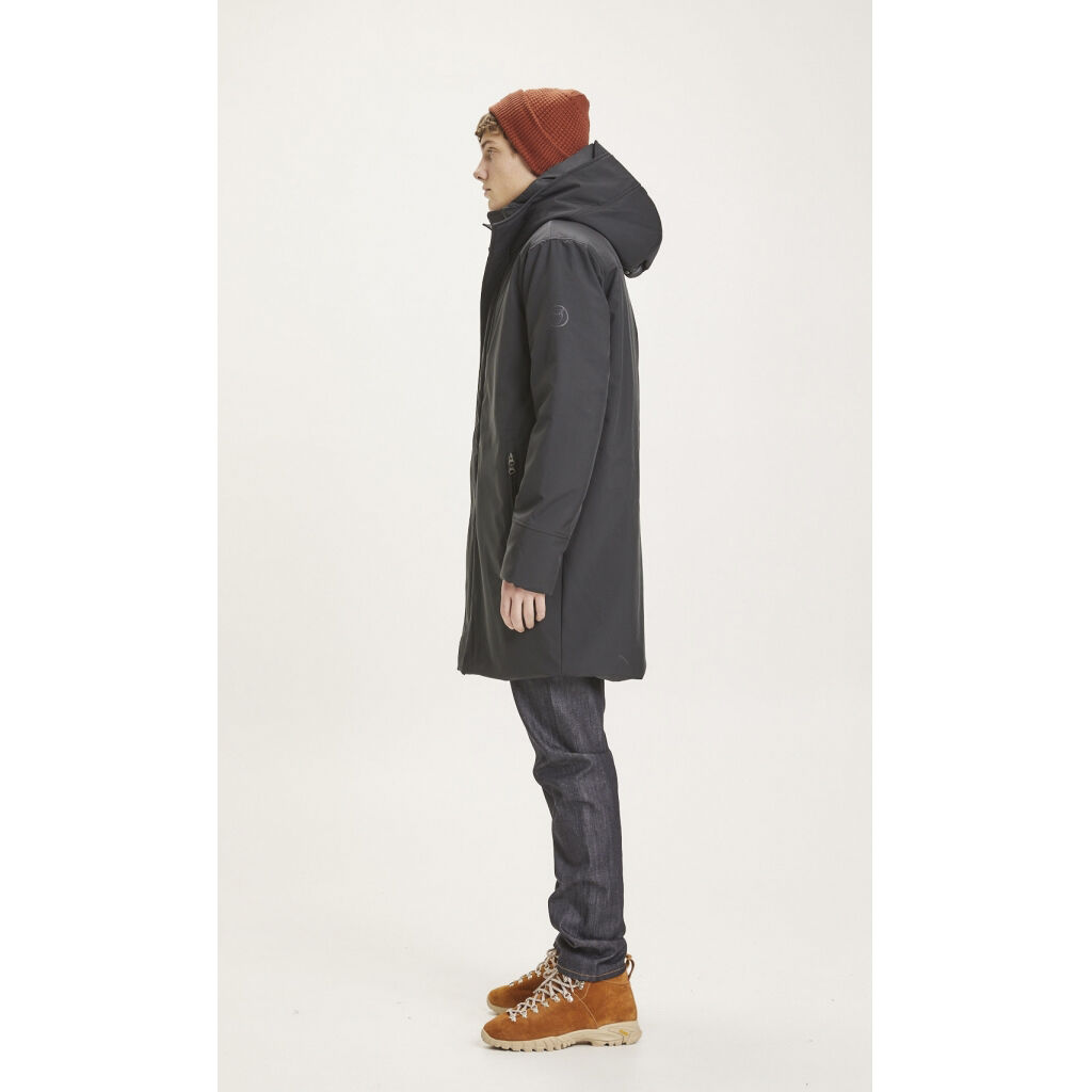 Long soft shell jacket CLIMATE SHELL - GRS/Vegan