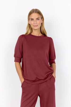 SC-BANU 83 Bluse M&oslash;rk r&oslash;d