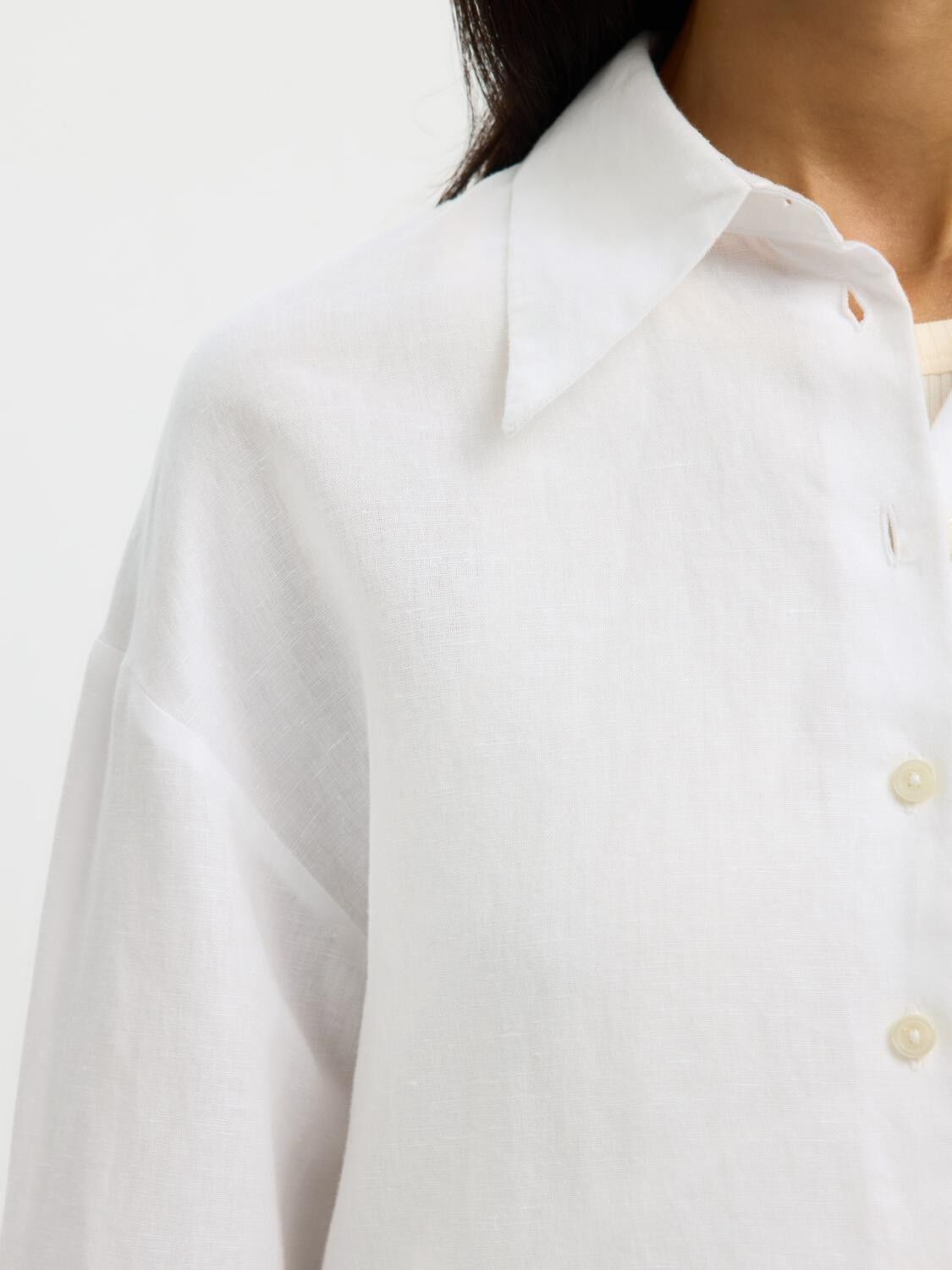 SLFCLEO OVERSIZE LINEN BLEND SHIRT