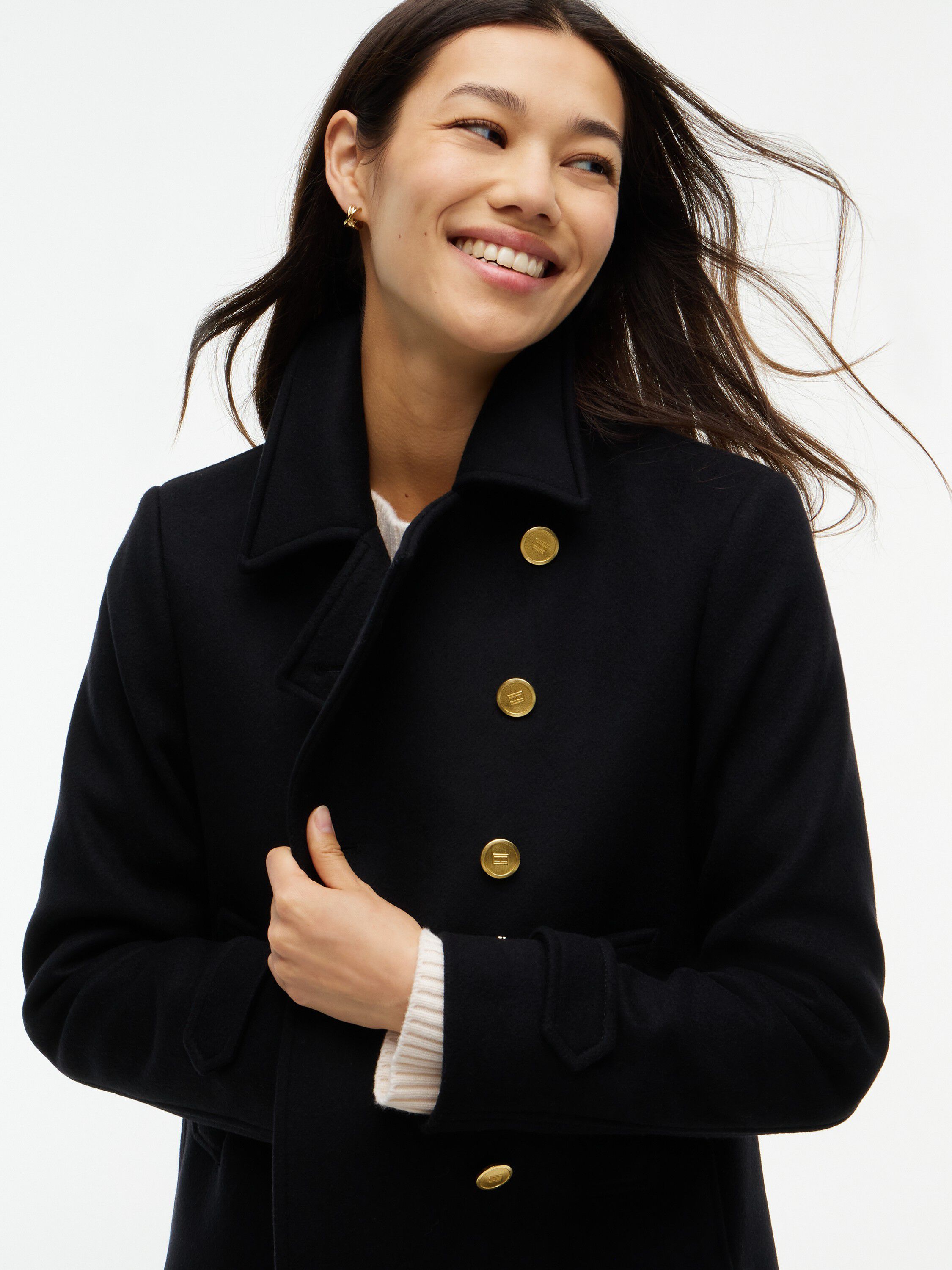 WOOL PEACOAT JACKET