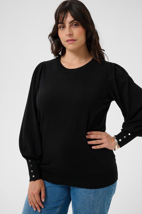 KClizzy Round Neck Pullover Buttons