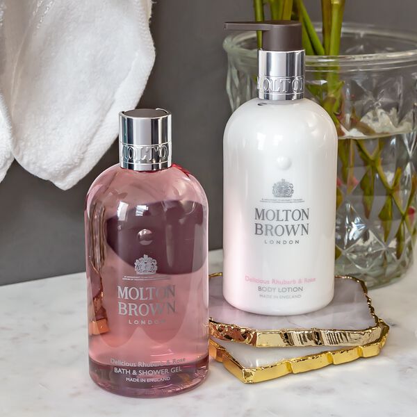 Delicious Rhubarb & Rose Bath & Shower Gel