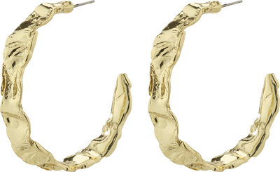 JULITA recycled semi-hoop earrings gold-plated