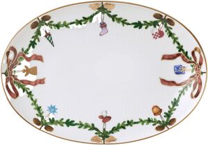 Star Fluted Oval Asiette 21,5cm