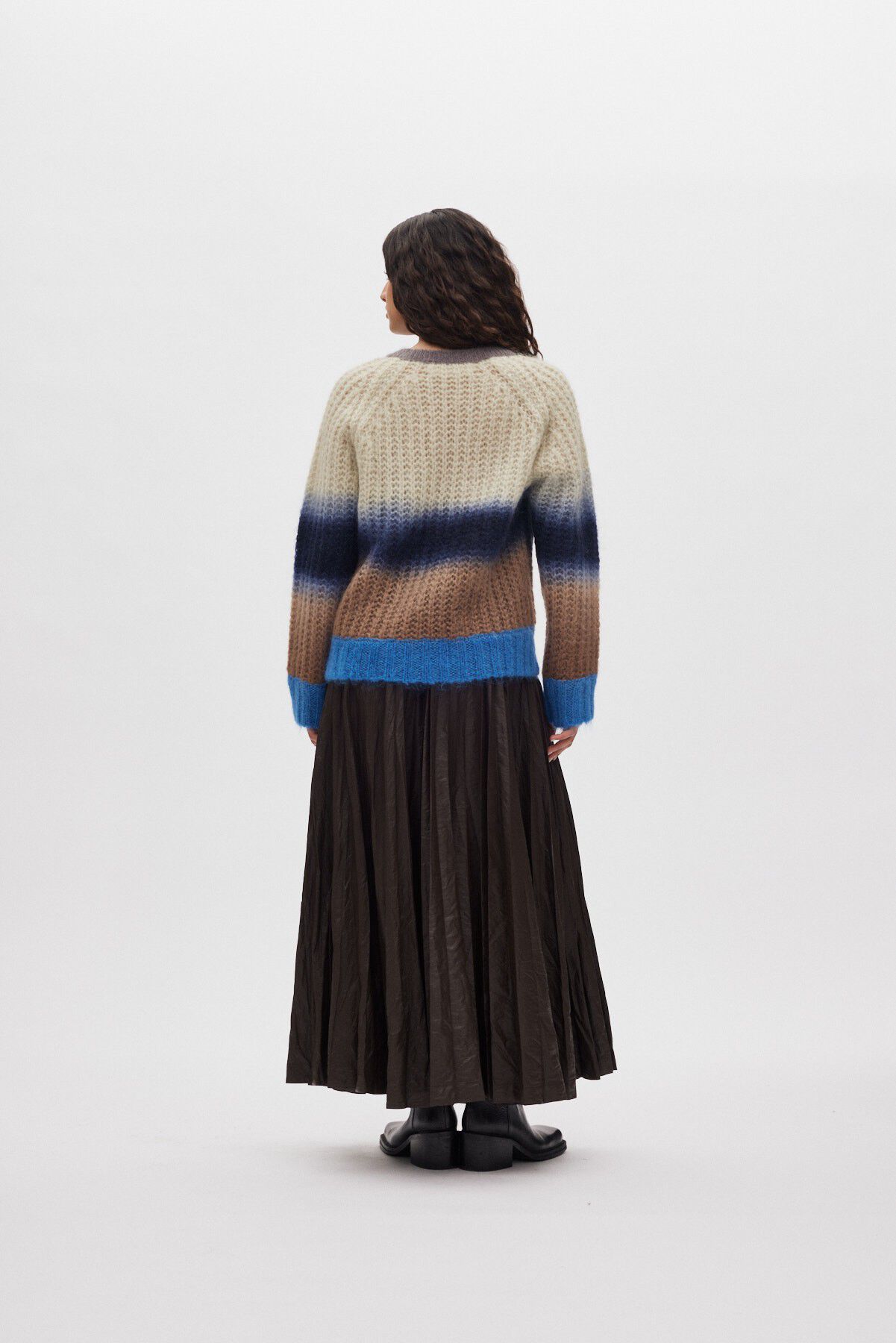 Faded knit boxy sweater - Jasmin