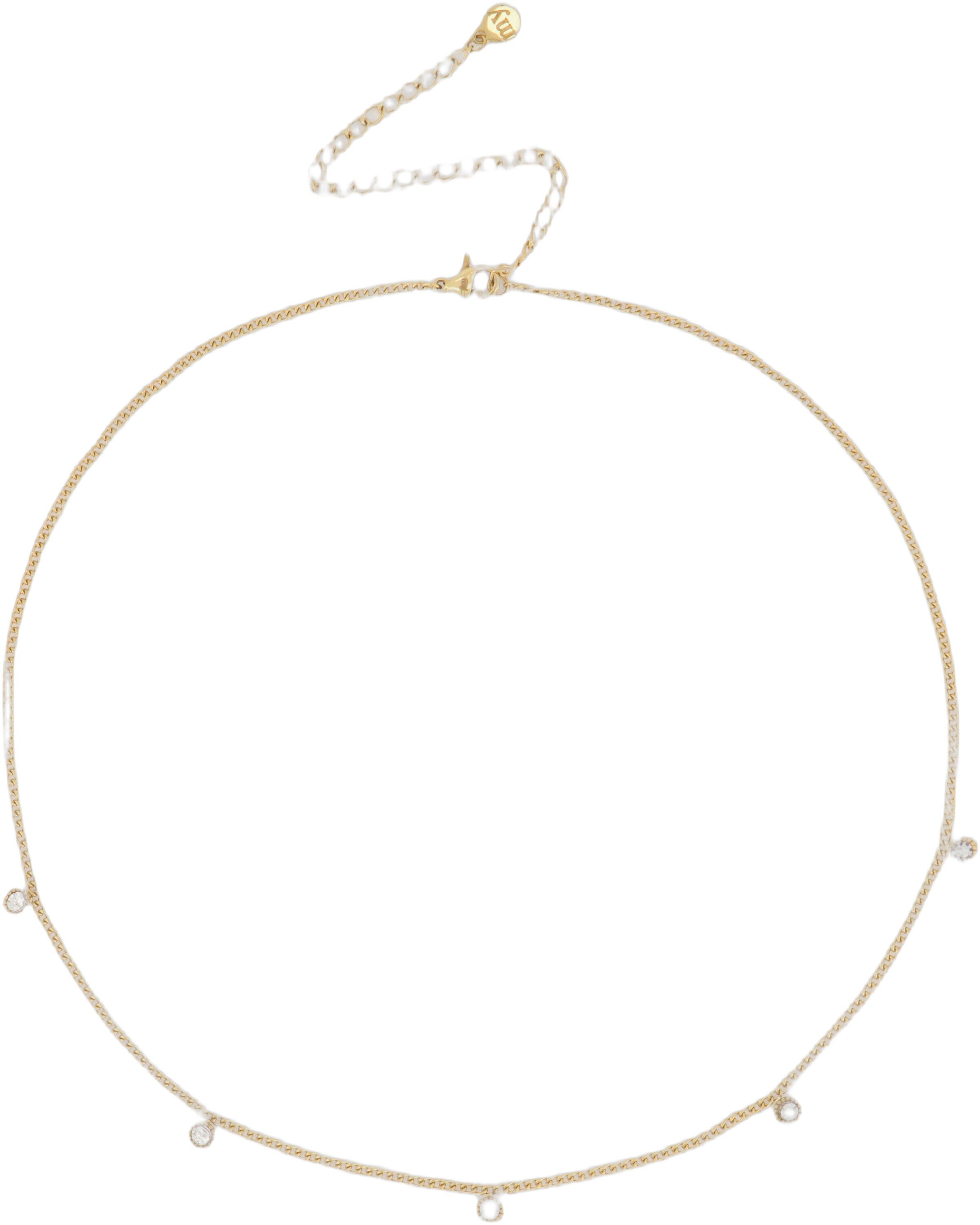 Necklace five rhinestones