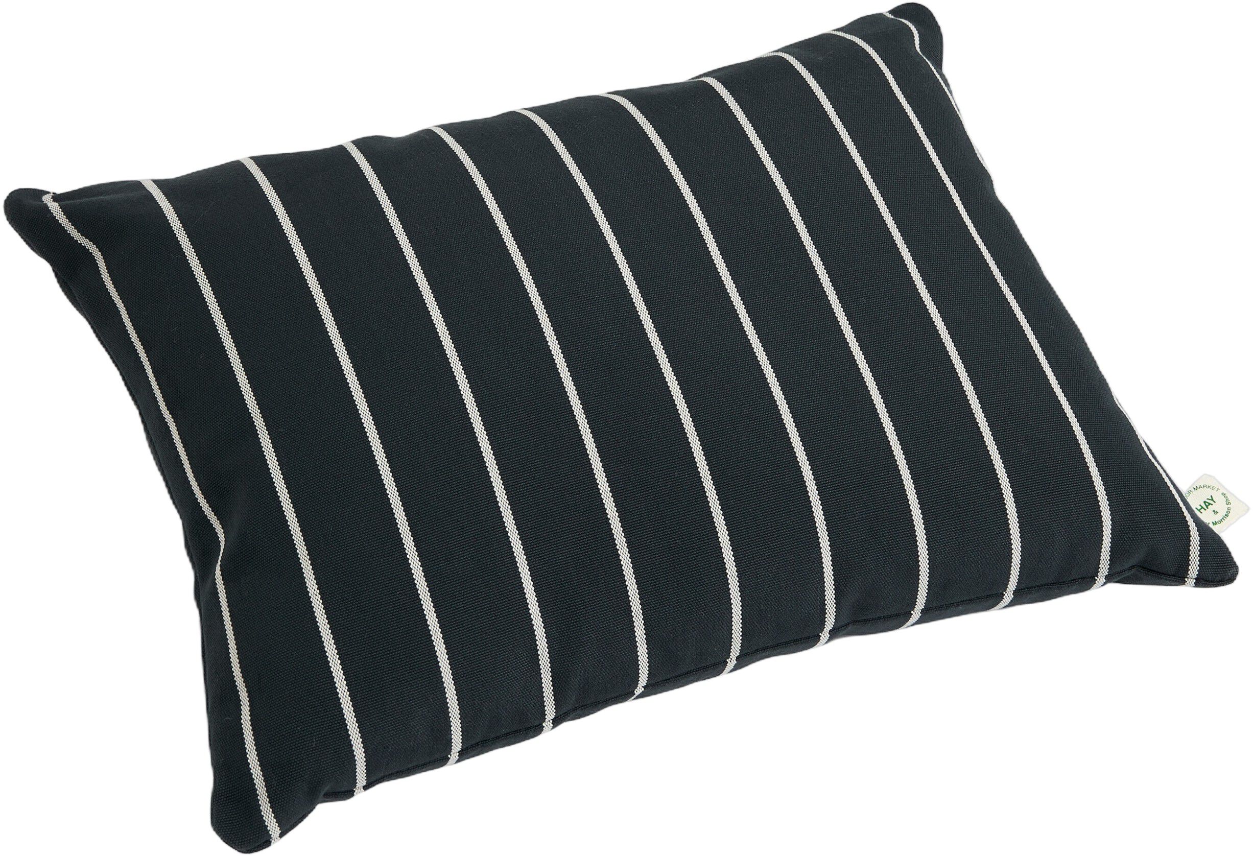 Outdoor Market Cushion - 45 x 35 - Blue with beige stripe