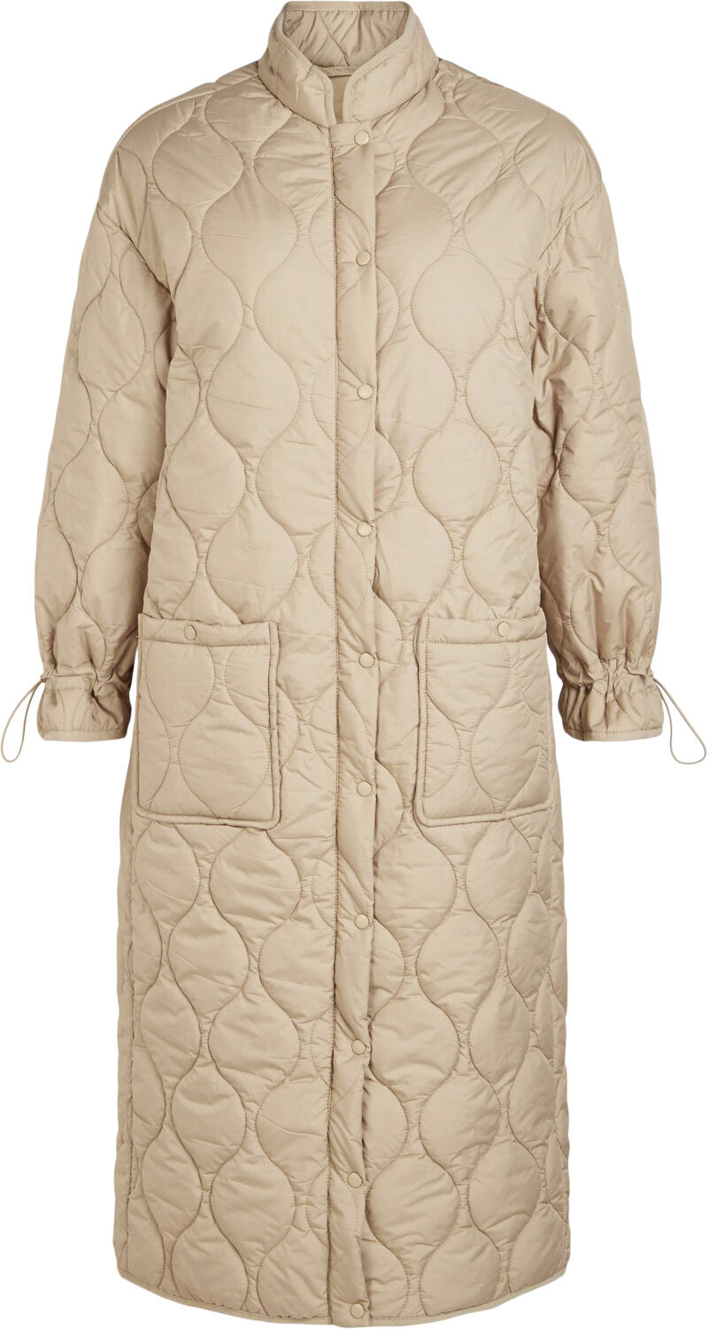 OBJLINE LONG QUILTED JACKET NOOS