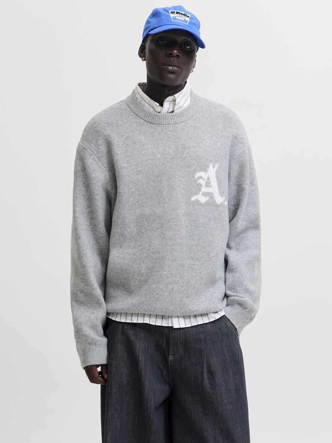 Jcolegacy Knit Jacquard Crew Neck