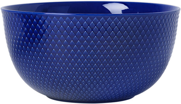 Rhombe Serveringsskål Ø22 cm mørk blå porcelæn