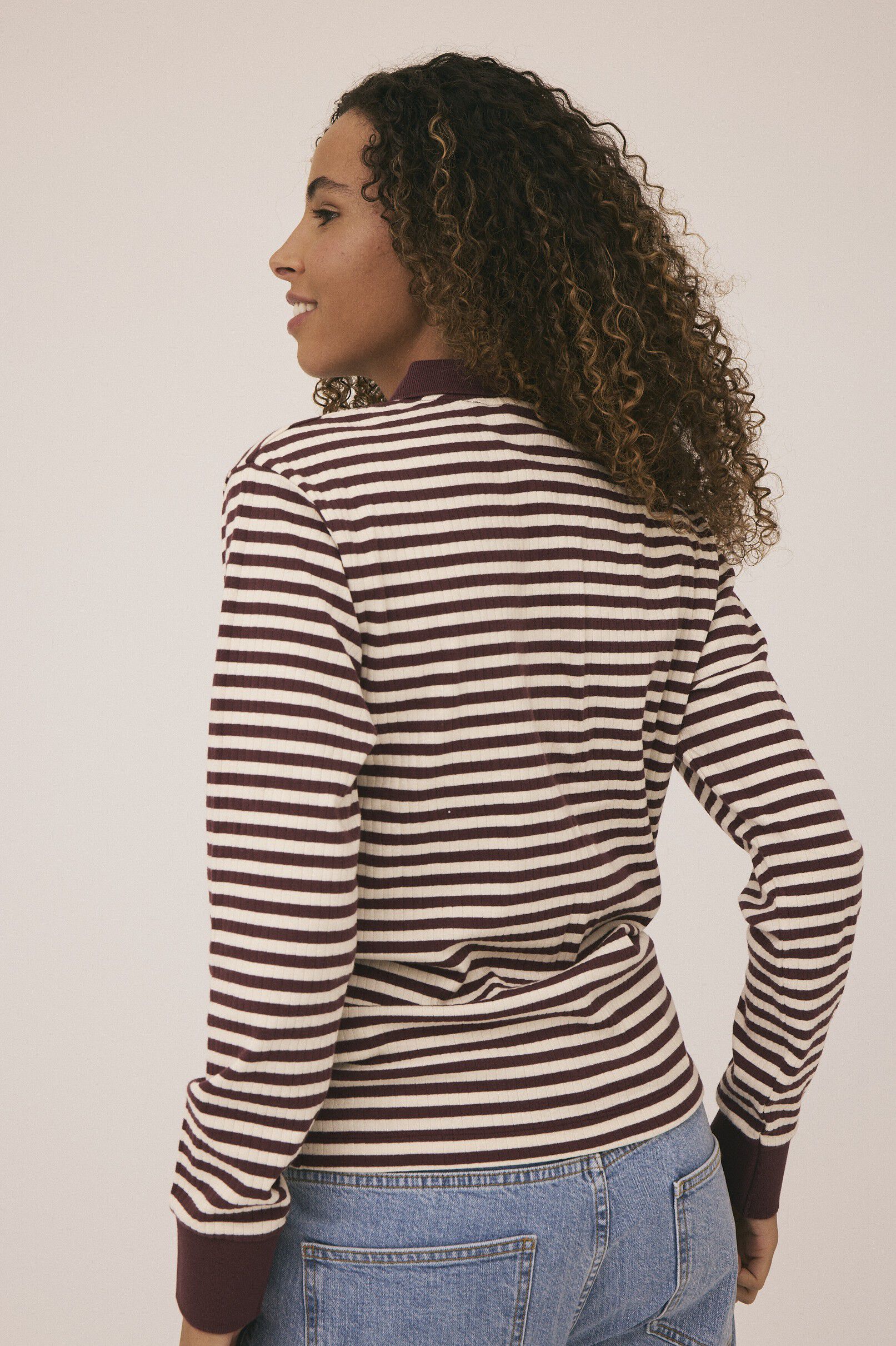 Milla 24 Long sleeve polo top - 100% Organic Cotton GOTS