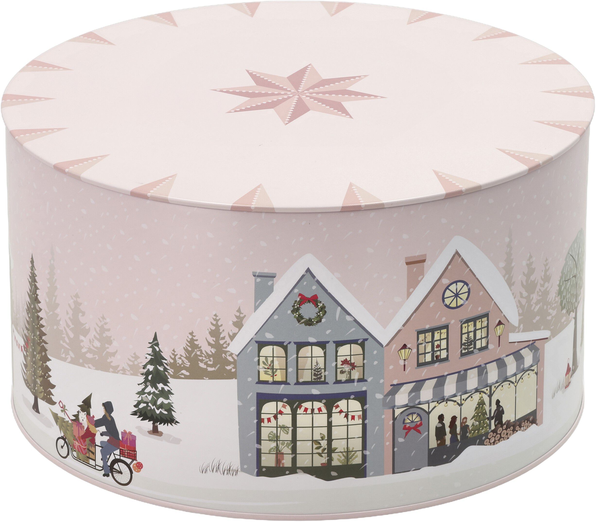 Kakebokssett Vinter 22x12/20x10 cm Crystal Rose/Ice Blue