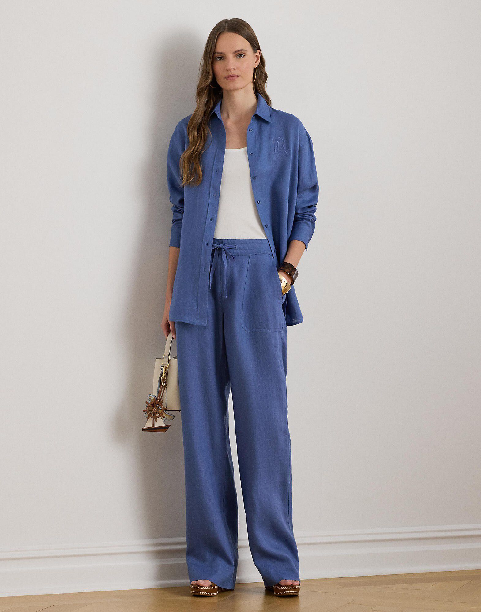 Linen Wide-Leg Pant