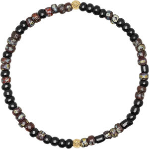 Wristband with Dark Japanese Miyuki Beads