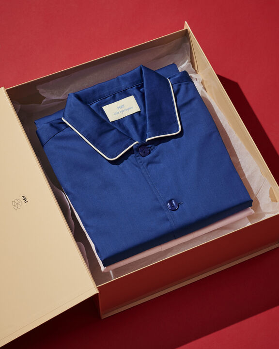 Outline Pyjama L/S Shirt-XS/S-Vivid