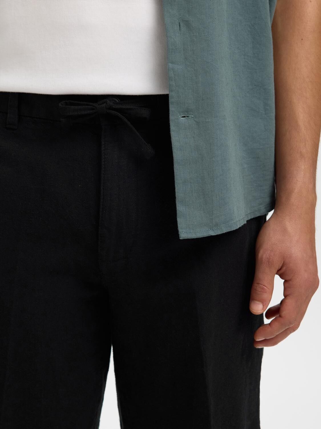 Slmregular-Leroy Linen Bld Shorts Noos