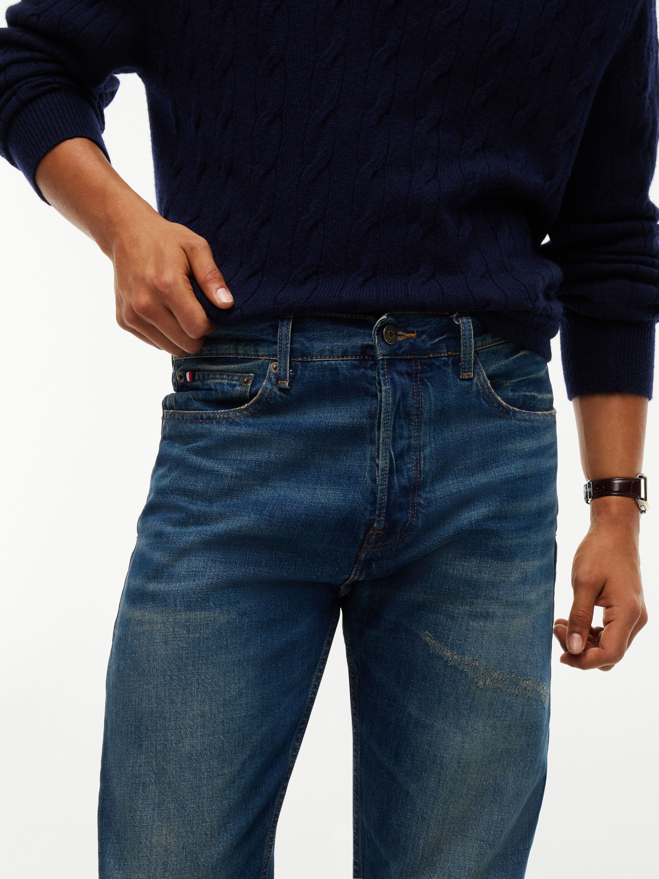Dover Regular Straight Faded Jeans
