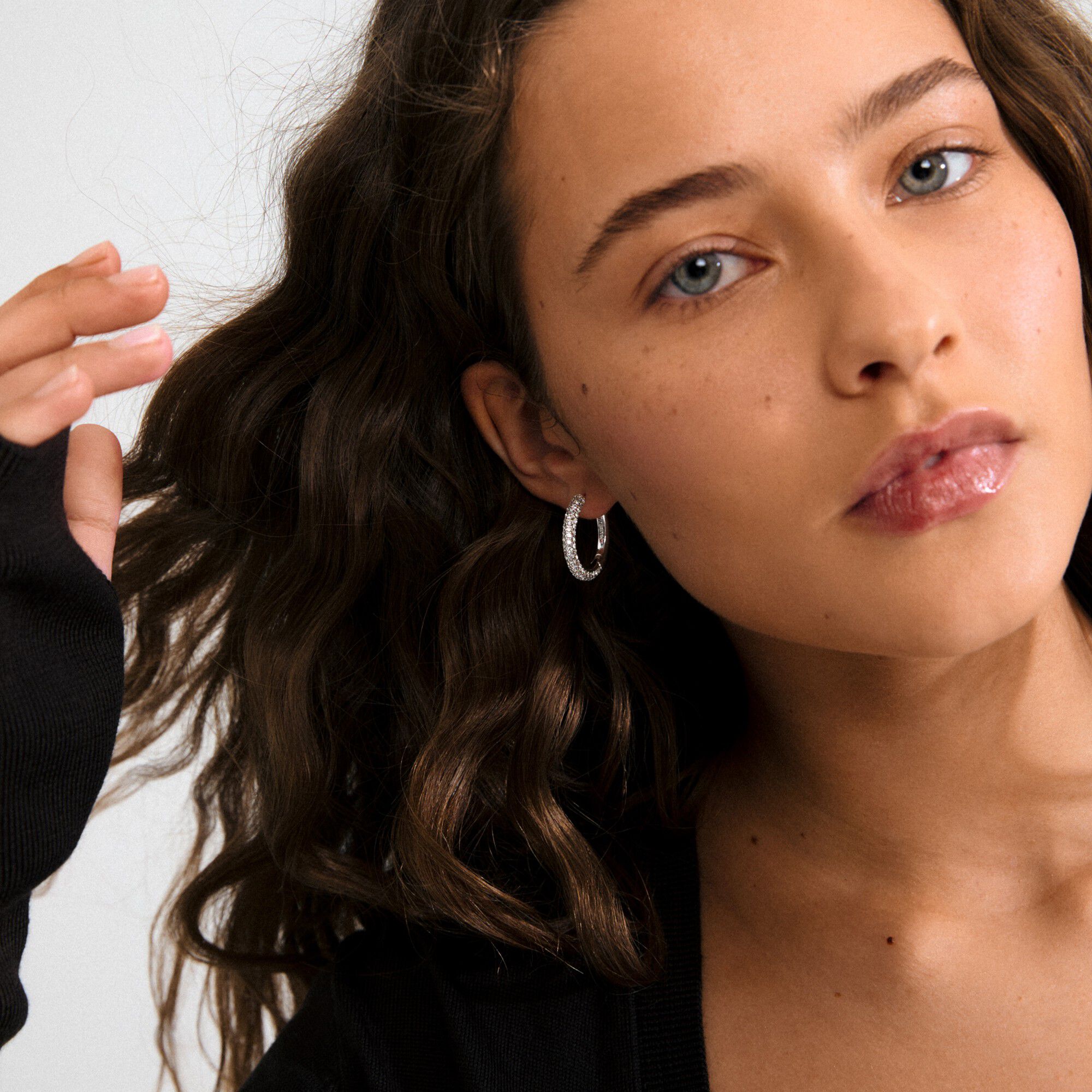 TATUM large hoops silver-plated