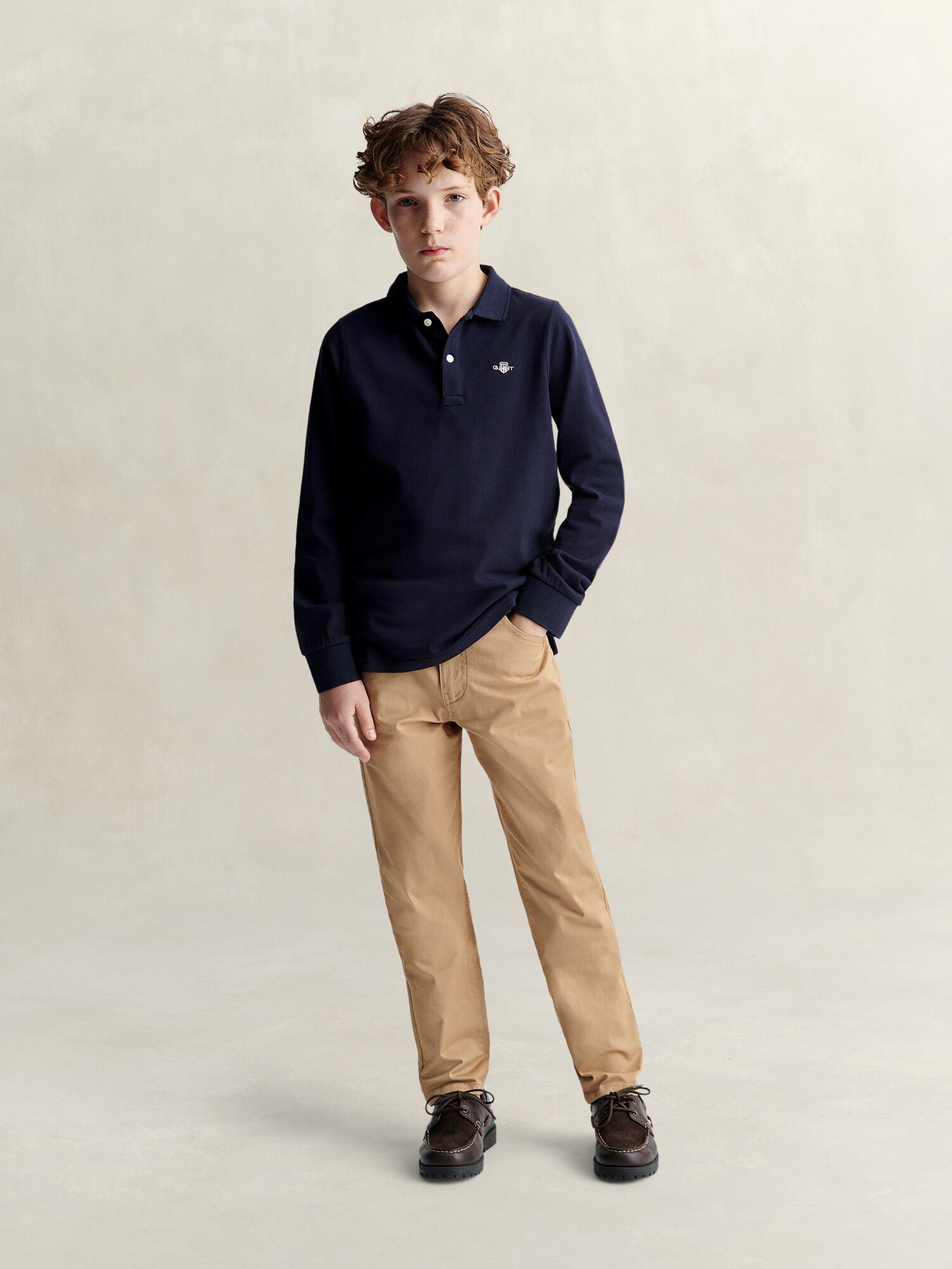 Shield LS Pique Polo Shirt