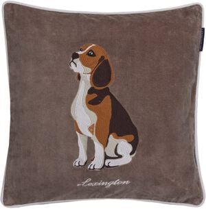 Dog Organic cotton Velvet Pillow Cover