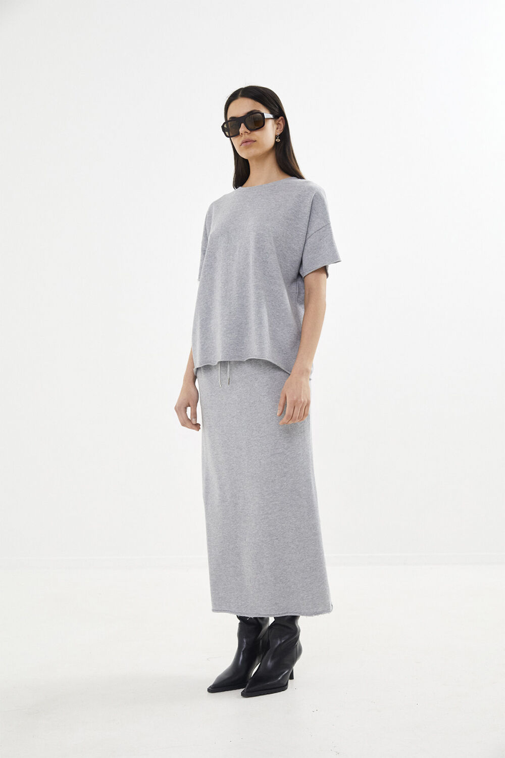 Light stretch long skirt - Hanni