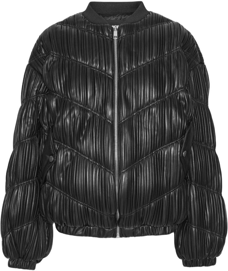 PLEATED BOMBER JACKET