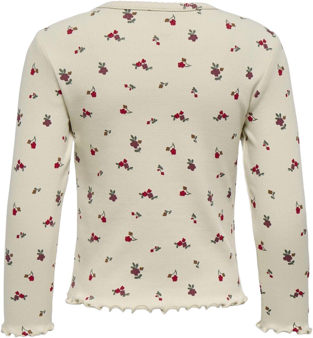 Kmgtrinny Aop Ls O-Nck Top Jrs Noos