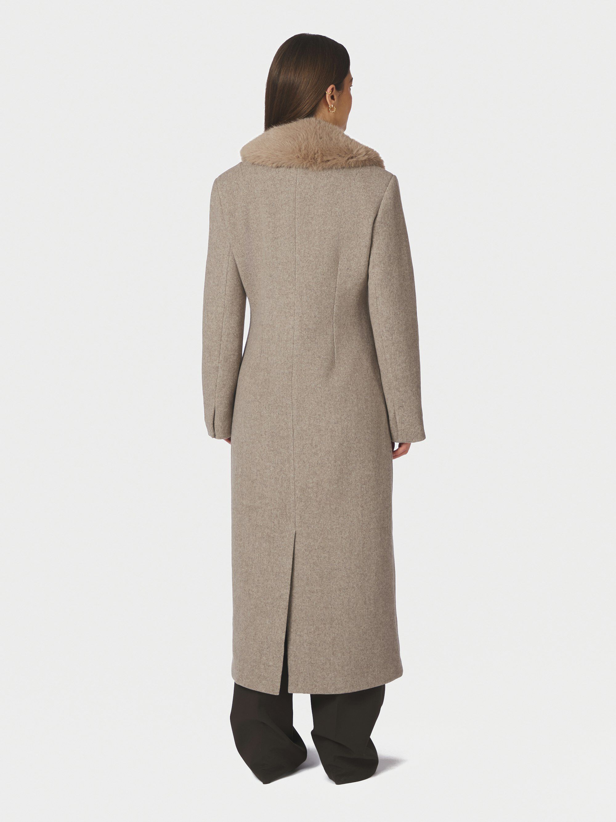 Corina Herringbone Twill Coat
