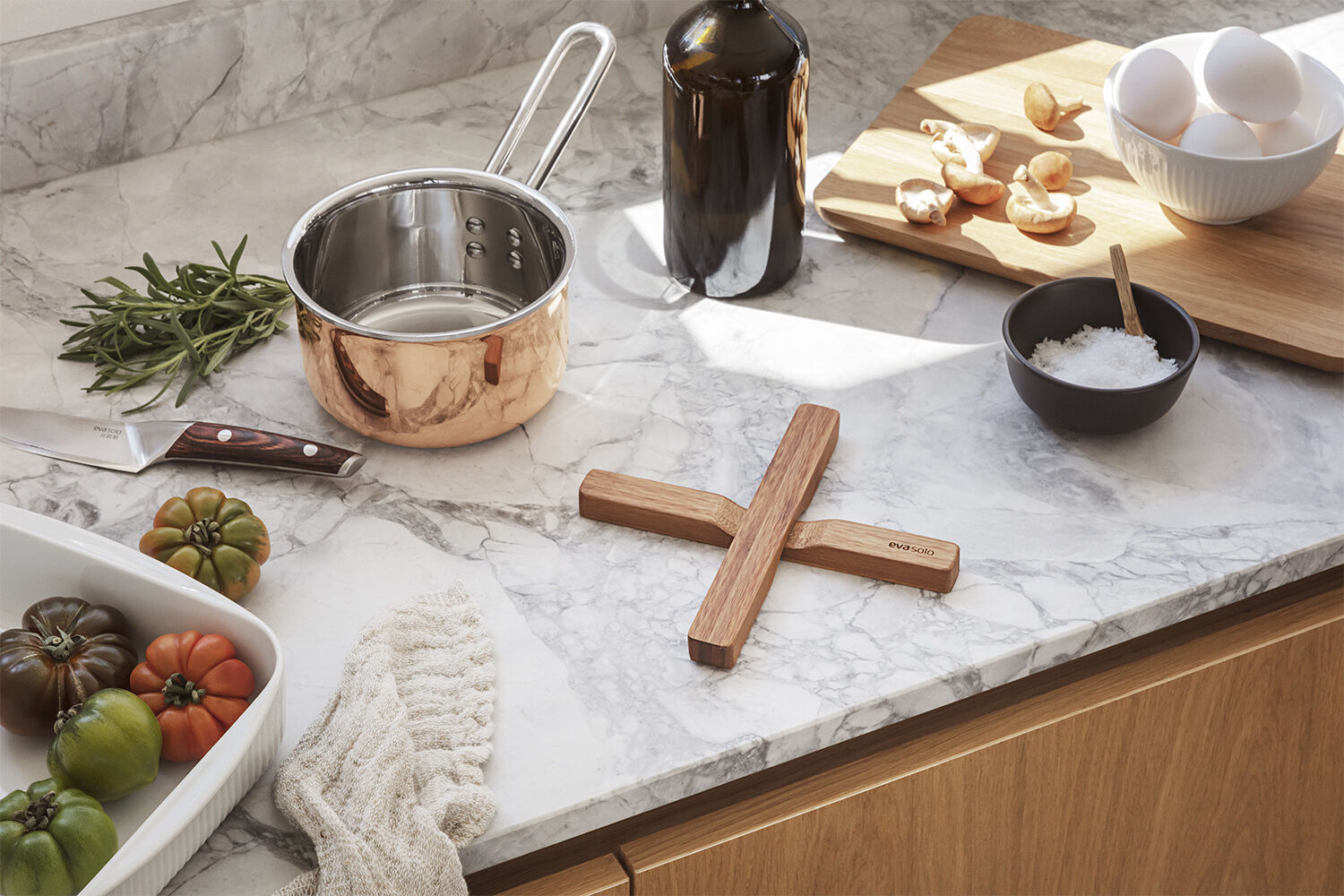 Magnetisk bordsk&aring;ner bambus