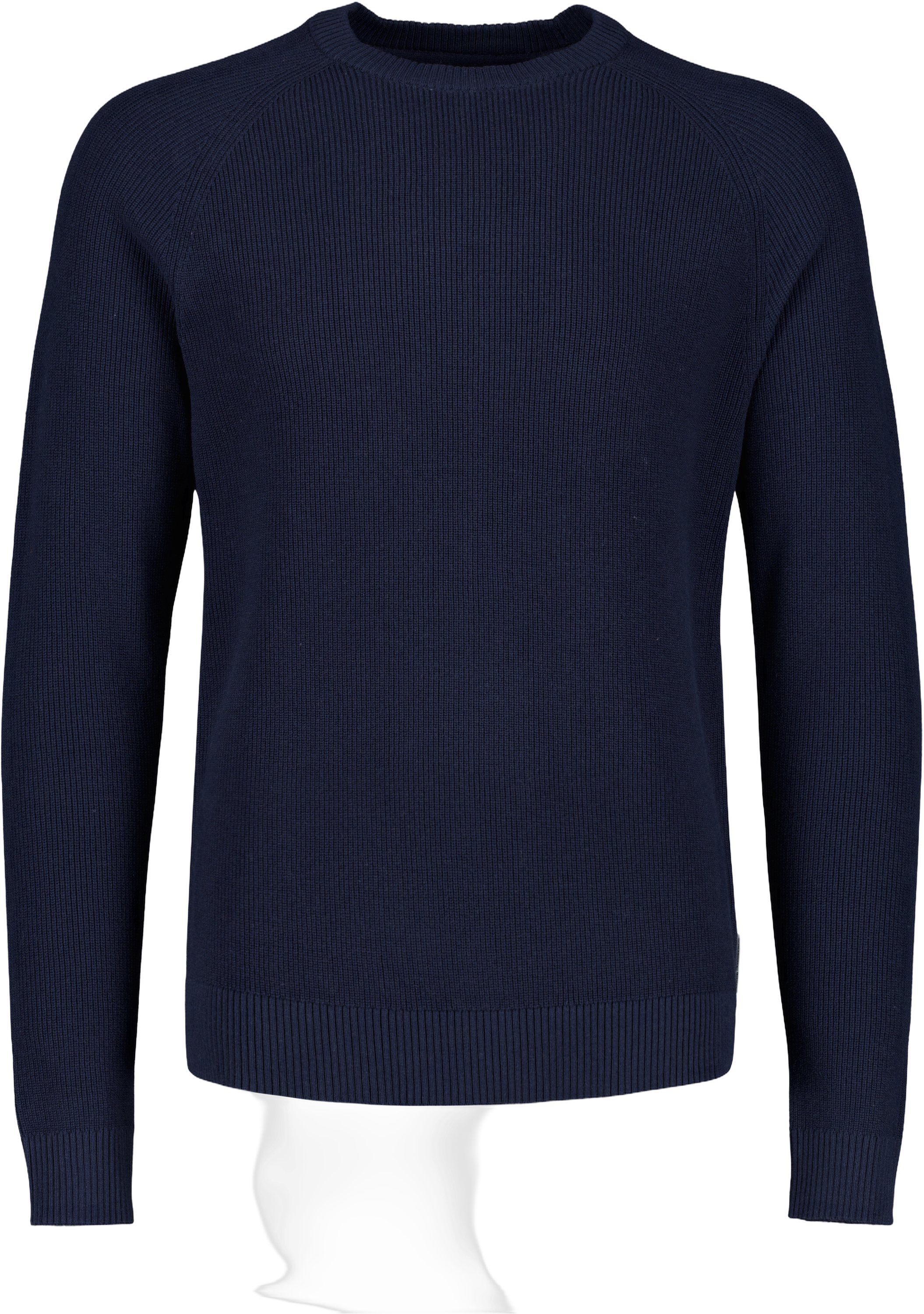 Ribbed L/S o-neck knit