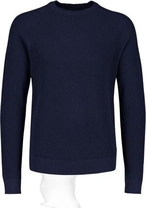 Ribbed L/S o-neck knit