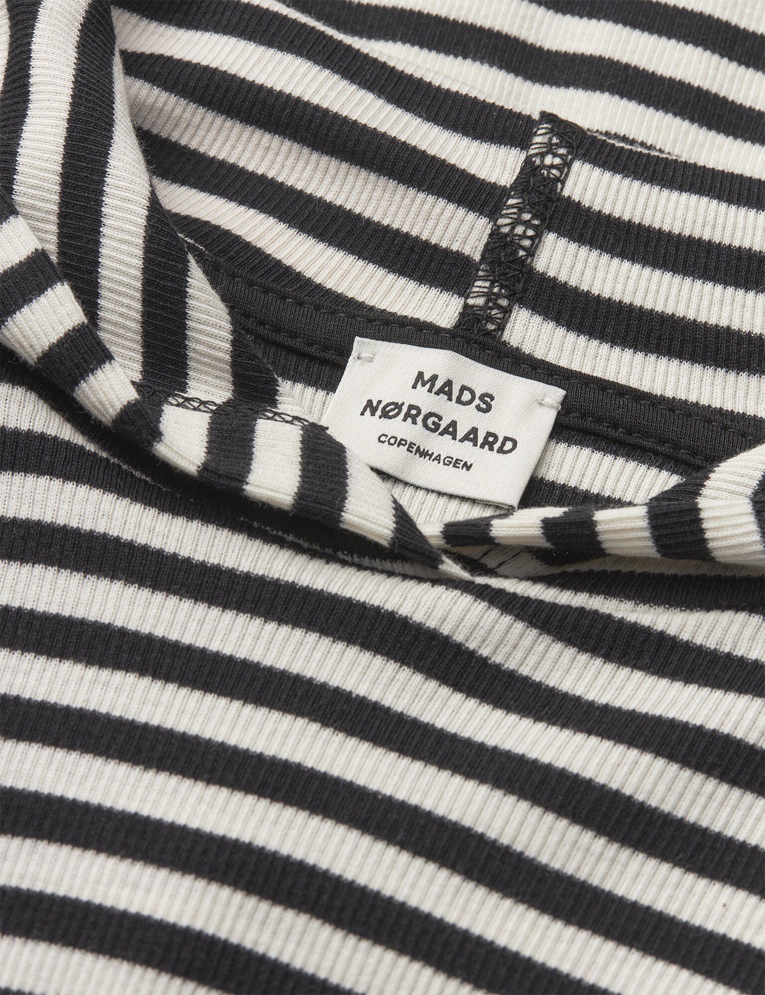 2x2 Cotton Stripe Tally Hoodie