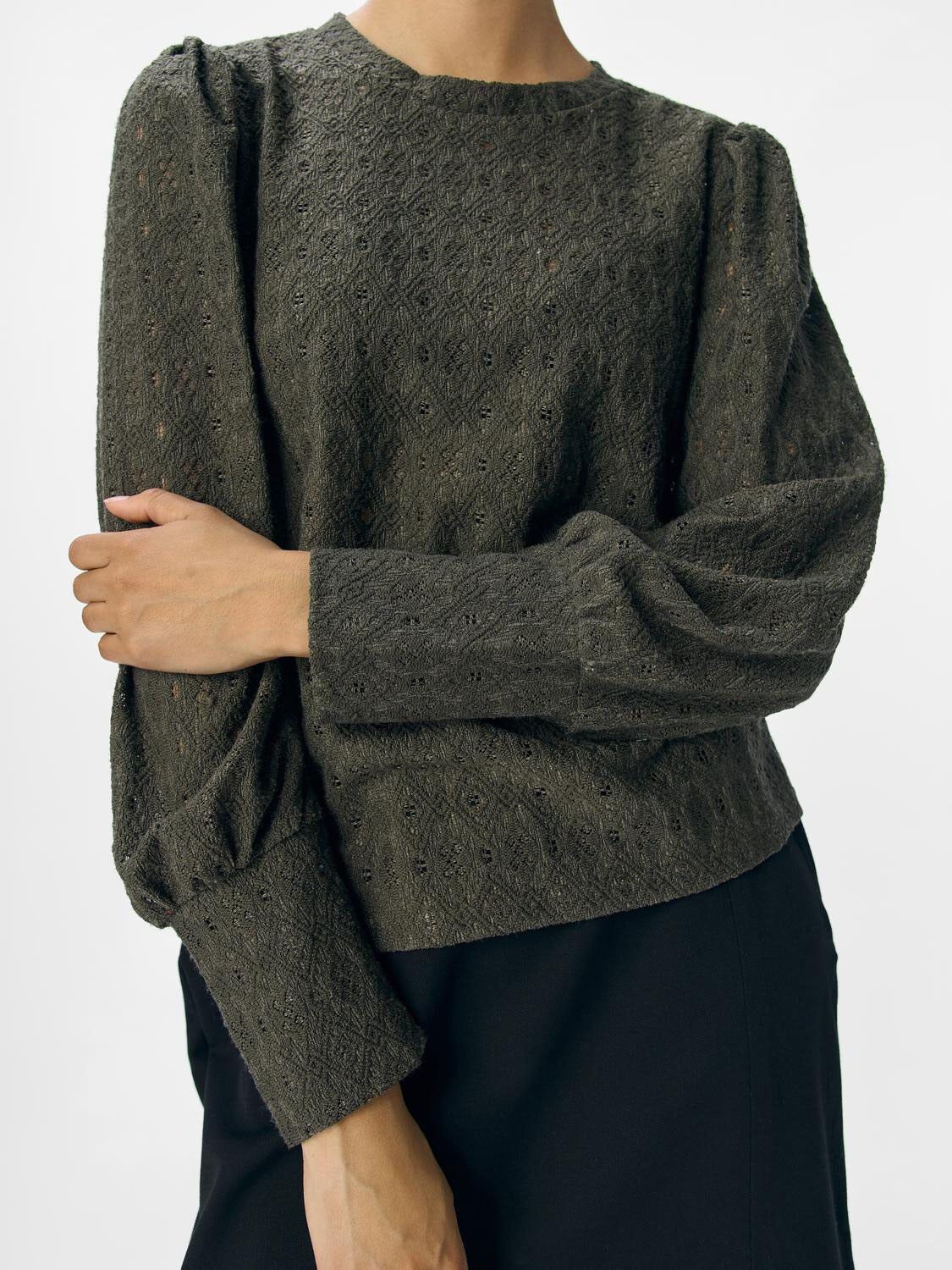 OBJLAILA L/S RE TOP NOOS