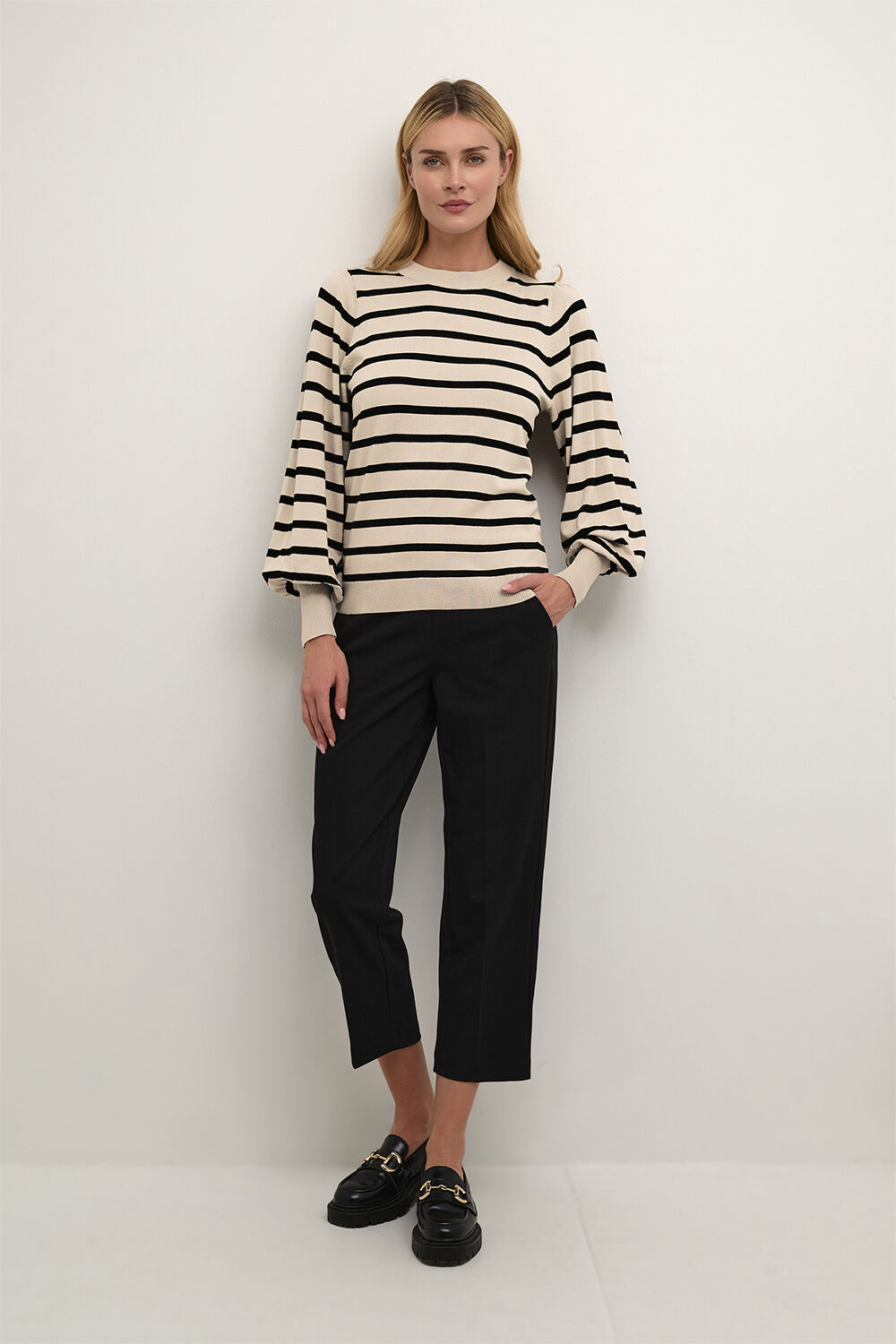 KAmala Stripe Knit Pullover