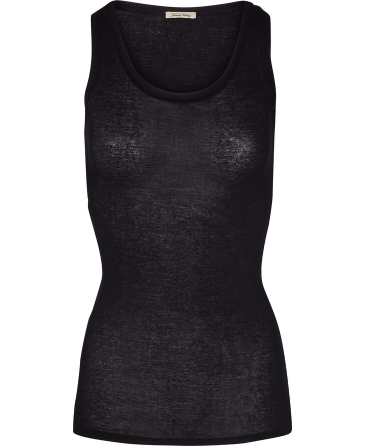 Round collar tank top