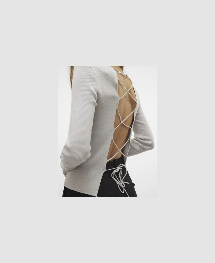 SNVERA LS KNIT SHORT TOP - EPD