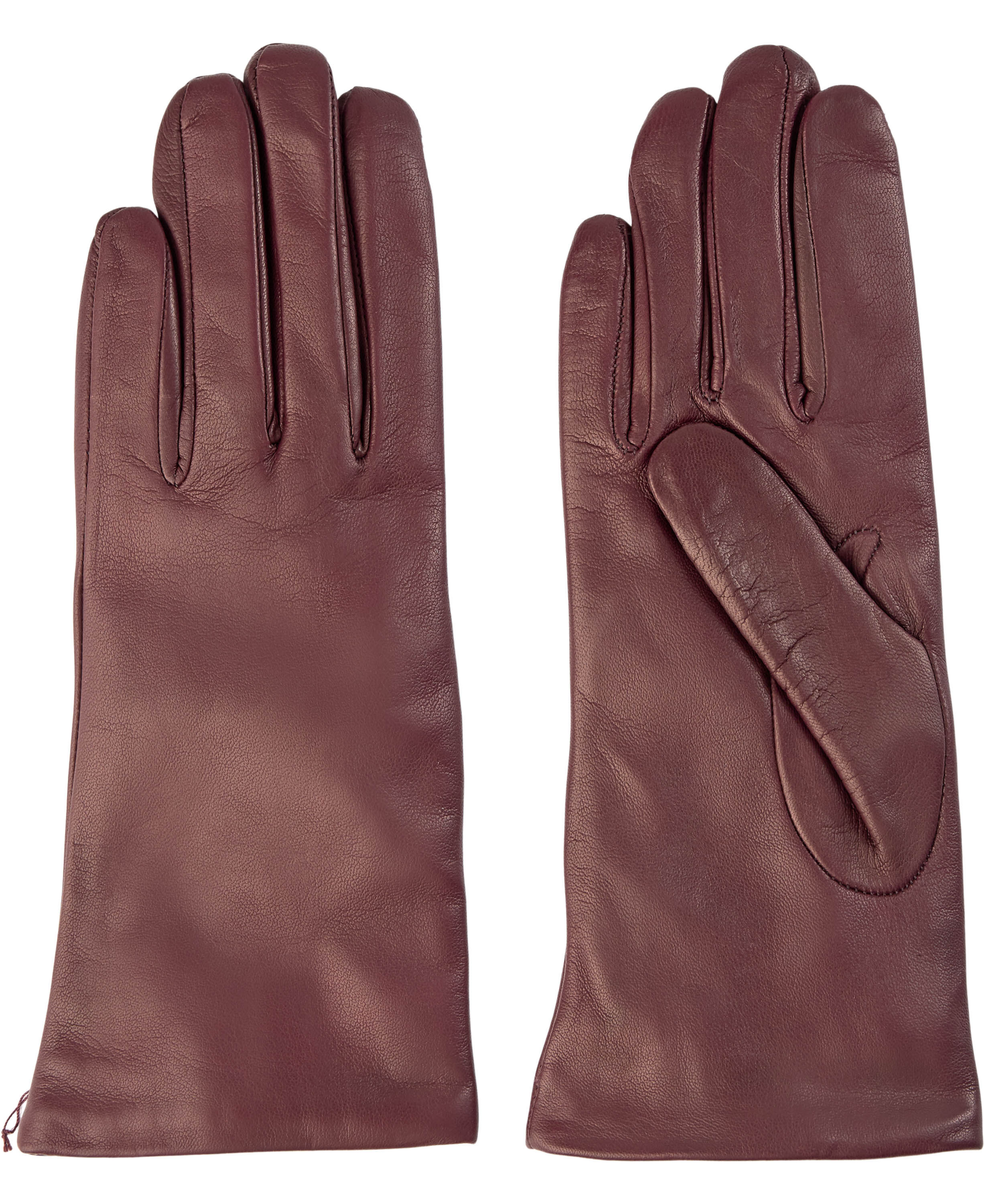 L&aelig;derhandsker med uld