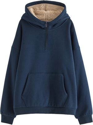 Sweatshirt hood w pile inside